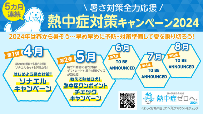 暑さ対策全力応援 5カ月連続キャンペーン実施