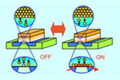 独立行政法人物質・材料研究機構国際ナノアーキテクトニクス研究拠点の長谷川剛主任研究者らのグループは、大阪大学大学院理学研究科の小川琢治教授、ならびに東京大学大学院工学系研究科の山口周教授らの研究グループと共同で、従来の１００万分の１の消費電力で、演算も記憶も行うことが可能な新しいトランジスタ「アトムトランジスタ」の開発に成功した。
