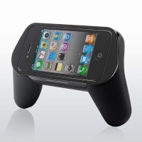 サンワサプライが公開した「iPhone・iPod touchゲームグリップ(iPhone4対応) 400-JY002」の製品画像