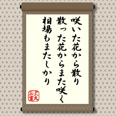 早くに咲いた「梅」は散り、待ちに待った桜のあでやかさもあっという間です。まさに、相場の『天井３日』と同じです。阿刀田高氏著、『花の図鑑』のように、それぞれの花が短い花の命を謳歌します。銘柄も同じです。相場の命はそれほど長くはないのです。