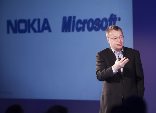 記者会見を行ったノキアのスティーブン・エロップ最高経営責任者（CEO）（Copyright© Nokia 2010）