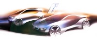 「BMW i3」と「BMW i8」のデザインスケッチ(02/2011)