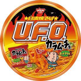 日清食品ホールディングスとフレンテのコラボレーション商品「日清焼そばU.F.O. カラムーチョ ホットチリ味」