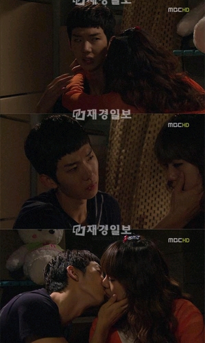 韓国MBCのラブコメディードラマ「丸ごと私の愛」で、俳優チョ・グォンとAFTERSCHOOL（アフタースクール）のメンバー、リッジのキスシーンが放送された。