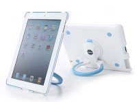 ハンドル付きでタブレット端末「iPad 2」の持ち運びや掛け置きができるケース「iPad2ケース 400-PDA039シリーズ」