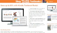 米アマゾン・ドット・コム（Amazon.com）の教科書レンタルサービス「Kindle Textbook Rental」の紹介ページ
