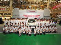 東風ホンダ累計生産100万台達成式典 