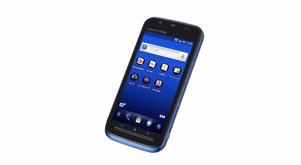 KDDI、auスマホでデータ通信速度制御の適用を開始　10月1日から。写真は同社のスマホ、「AQUOS PHONE IS12SH 」