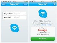 Skypeの公衆無線LANサービス「Skype WiFi」をiPhoneなどアップルのiOS端末で利用できるアプリの画面イメージ