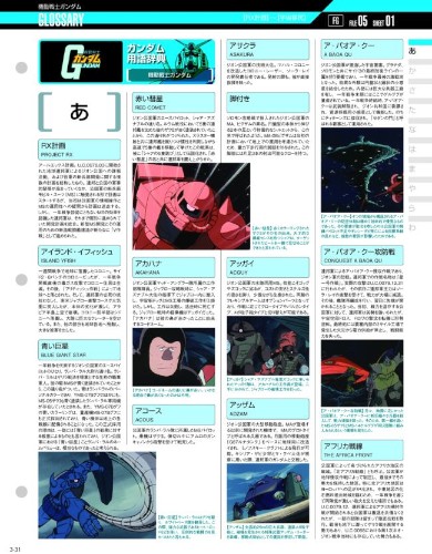 デアゴスティーニ・ジャパンが発売する週刊「ガンダム パーフェクト･ファイル」のガンダム用語集。(C)創通・サンライズ(C)創通・サンライズ･毎日放送