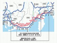 新東名高速道路 位置図（NEXCO中日本　提供）