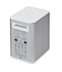 ソニーの家庭用小型蓄電池（ホームエネルギーサーバー）「CP-S300E」。家庭に設置しやすい小型サイズで、消費電力が25Wの照明器具なら約10時間の使用が可能という（画像提供：ソニー）