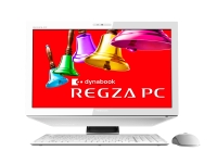 東芝の23型フルHD液晶を搭載した液晶一体型AVPC「REGZA PC D731/T9D」。同社の液晶TV「レグザ（REGZA）」の映像技術で高画質のTV視聴を可能したという。