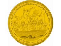 【ベルリン国立造幣局鋳造】FIFA公式記念金メダル（画像：財経新聞社）