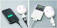 サンワサプライは9日、スマートフォンやmp3プレイヤー向けの充電器「まんまるつやつやたまご肌ニコニコバッテリー　400－BT005」を発売した。