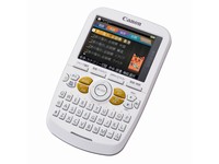 キヤノンマーケティングジャパンが10月上旬に発売する電子辞書「wordtank（ワードタンク） A501」。海外旅行に便利なコンテンツや音声機能を搭載する（写真提供：キヤノンマーケティングジャパン）