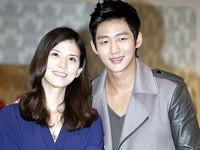 韓国MBCの週末ドラマ「愛情万々歳」の記者懇談会が16日午後、ソウル汝矣島にあるMBC社屋で行われた。写真は、イ・ボヨンとイ・テソン。