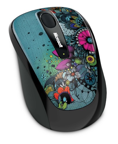 世界で活躍する4人のアーティストがデザインするワイヤレスマウス「Wireless Mobile Mouse 3500 Artist Edition」のLinn Olofsdotter (リン オロフズドッター)版。