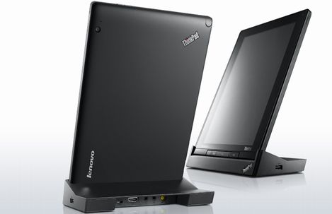 ThinkPadシリーズのAndroid 3.1搭載タブレット端末「ThinkPad Tablet」（画像：レノボ・ジャパン　ウェブサイトより）
