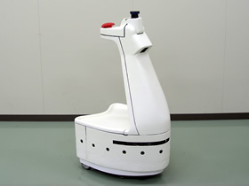 盲導犬機能を目指した障害物回避先導ロボット（写真提供：日本精工）