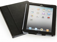 衝撃吸収素材「PORON」を採用したiPad 2用レザーケース「SoftBank SELECTION ホルダーケース for iPad 2」