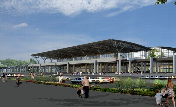ベトナム・ハノイ・ノイバイ国際空港第2旅客ターミナルビルの完成イメージ（画像：大成建設）