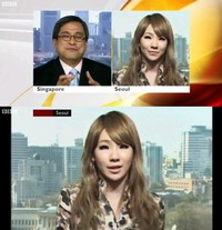 2NE1のリーダー、CL（シーエル）が、英国BBC放送に電撃出演した。写真=BBC放送のキャプチャー