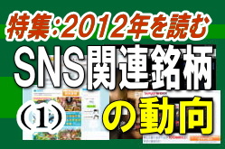 交流サイトやソーシャルゲーム・プラットフォームを運営するＳＮＳ（ソーシャル・ネットワーキング・サービス）関連企業は、スマートフォン（高機能携帯電話）の爆発的な普及と、交流サイトの利用者がサイト内で楽しむソーシャルゲームの人気化を背景として、収益が急速に拡大した。