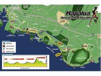 「ホノルルマラソン・ハパルア」コースマップ（画像：ホノルルマラソン協会）