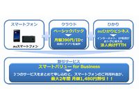 ｢スマートバリュー for Business｣の提供イメージ（画像：KDDI）