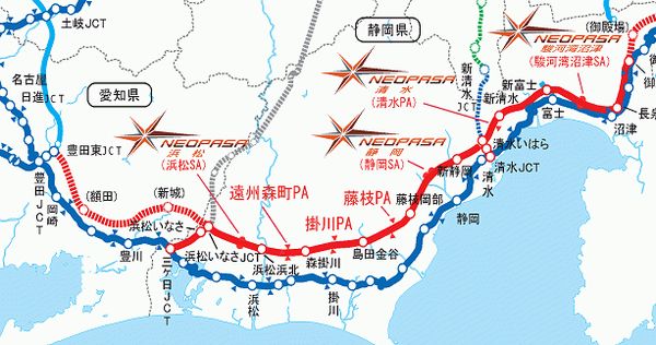 新東名高速道路に13商業施設が同時オープン（画像：NEXCO中日本）