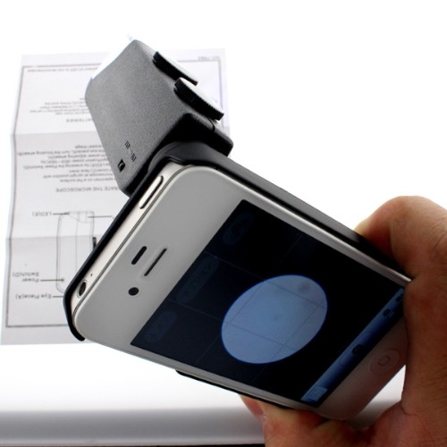  iPhone4S/iPhone4 対応のマイクロスコープ（デジタル顕微鏡）「DNSB-68484」