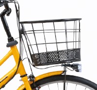女性向け電動アシスト自転車「ララファイブ」。バスケットにはドットのパンチングを施している（写真提供：パナソニック）