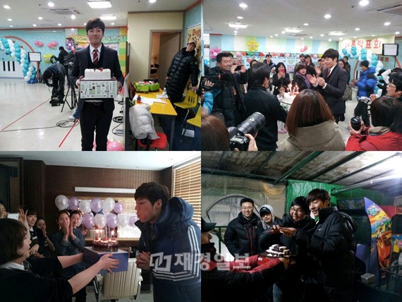 韓国SBSドラマスペシャル『お願い、キャプテン』で熱血管制官を演じるイ・チョニが、撮影現場での誕生日パーティー写真を公開した。写真＝ファンタジオ