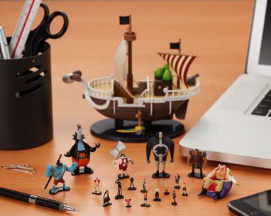 『1/144 WORLD SCALE ONE PIECE』（全6種・各630円／税込）（画像：バンダイ）