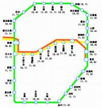 無線LAN設備設置駅、カッコ内はコンコース設置箇所数とホーム設置箇所数（画像：JR東日本）
