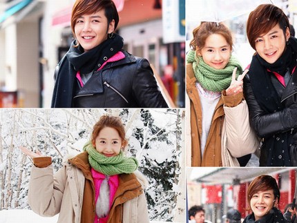 KBS2TV月火ドラマ『ラブレイン』のチャン・グンソクと少女時代ユナが、北海道ロケで撮ったツーショット写真を公開した。