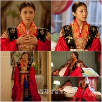 MBCドラマ『ザ・キング2Hearts』のハ・ジウォンが、美しい礼服姿で登場する。