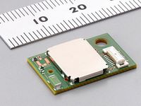 「Bluetooth SMARTモジュール」(写真:村田製作所) 「Bluetooth SMARTモジュール」(写真:村田製作所)