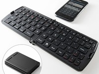 iOS、Android搭載したスマートフォンやタブレット端末で使用できる「折りたたみBluetoothキーボード（iPhone・iPad・スマートフォン・タブレット対応）400-SKB031シリーズ」
