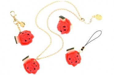 スイカのシャーベットアイスをモチーフにしたアクセサリーがQ-pot.より新発売
