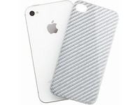 グラスファイバー素材を採用したiPhone 4S／4用の背面カバー「The Silver Carbon for iPhone 4S／4」