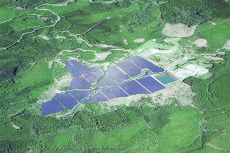 芦北町太陽光発電事業 完成予想図（画像：大林組）