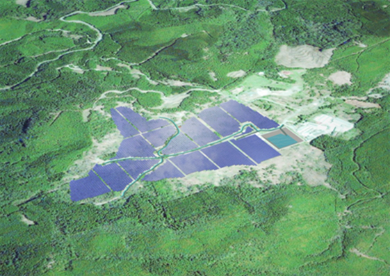 芦北町太陽光発電事業 完成予想図（画像：大林組）