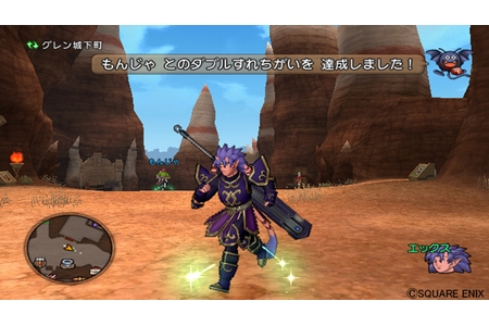 「ドラゴンクエストX」ゲーム内ですれちがった瞬間（画像：スクウェア・エニックス）