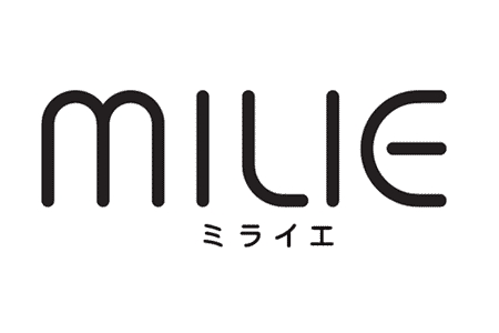 LED照明の新ブランド「MILIE（ミライエ）」のロゴ（画像：三菱電機）