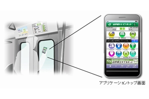 「トレインネット」の実証実験イメージ（画像：三菱電機）