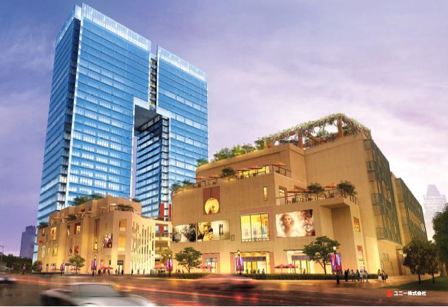「（仮称）アピタ上海金虹橋店」イメージパース（画像：ユニー）