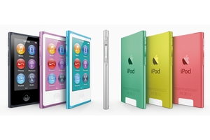 新しいiPod nano（画像：アップル）