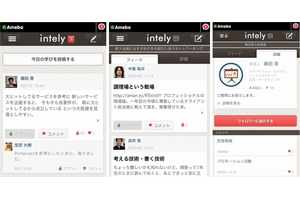 「intely」利用イメージ（画像：サイバーエージェント）